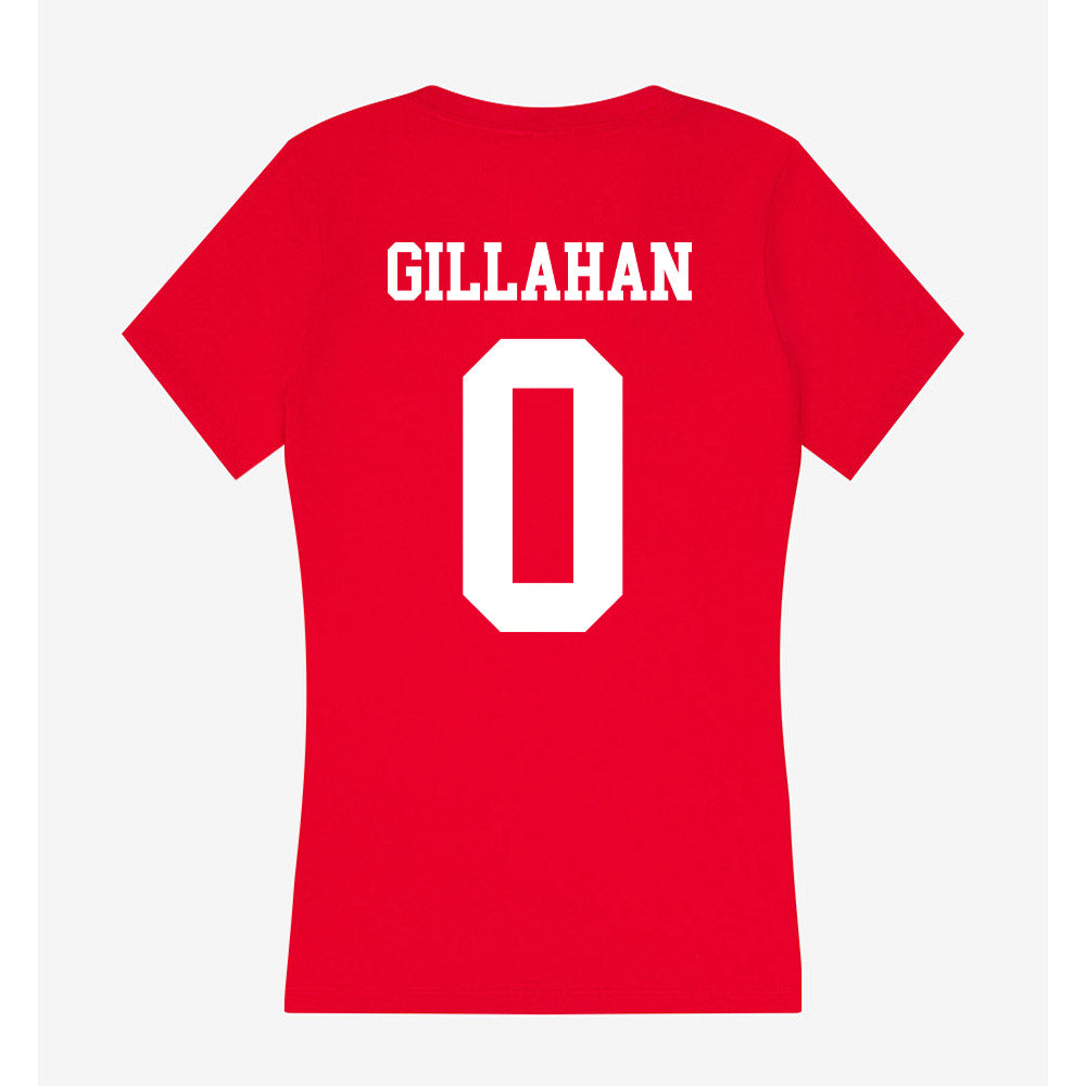 Nebraska - NCAA Women's Soccer : Avery Gillahan - Women's V-Neck T-Shirt-1