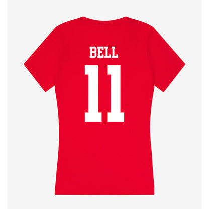 Nebraska - NCAA Football : Demitrius Bell - Women's V-Neck T-Shirt-1