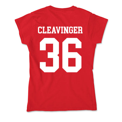 Nebraska - NCAA Baseball : Grant Cleavinger - Soft Style Women’s T-Shirt-1