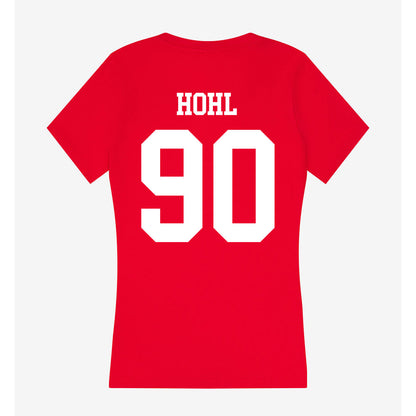 Nebraska - NCAA Football : John Hohl - Women's V-Neck T-Shirt-1