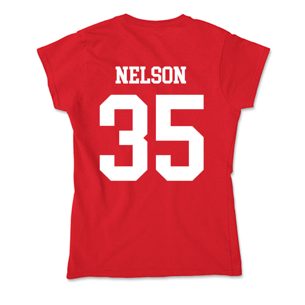 Nebraska - NCAA Football : Mekhi Nelson - Soft Style Women’s T-Shirt-1