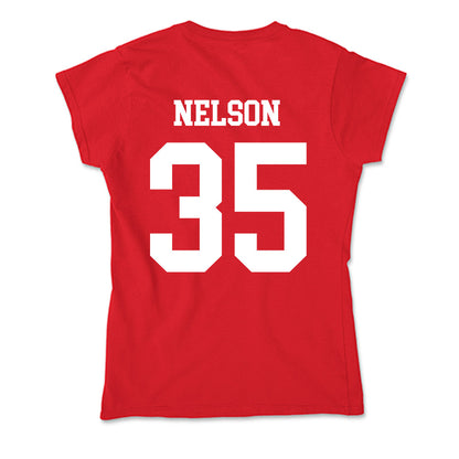 Nebraska - NCAA Football : Mekhi Nelson - Soft Style Women’s T-Shirt-1