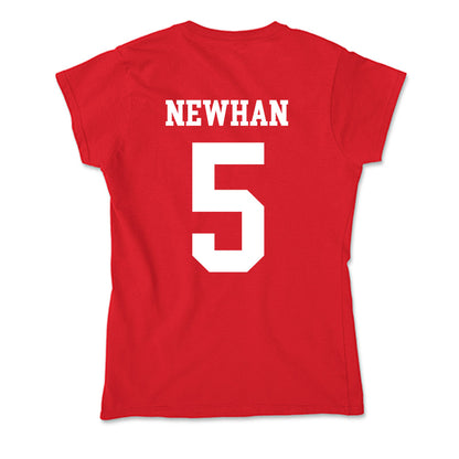 Nebraska - NCAA Baseball : Nico Newhan - Soft Style Women’s T-Shirt-1