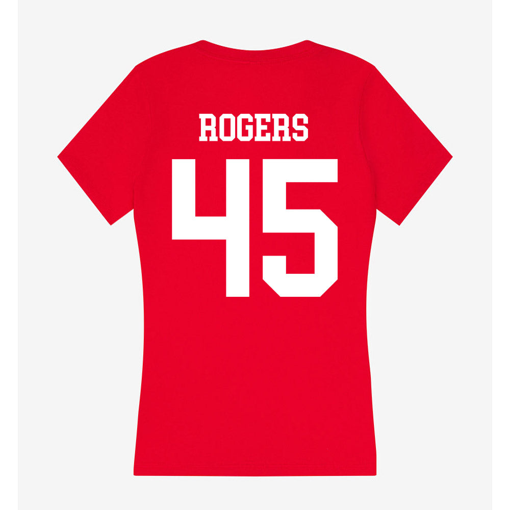 Nebraska - NCAA Football : Dylan Rogers - Women's V-Neck T-Shirt-1