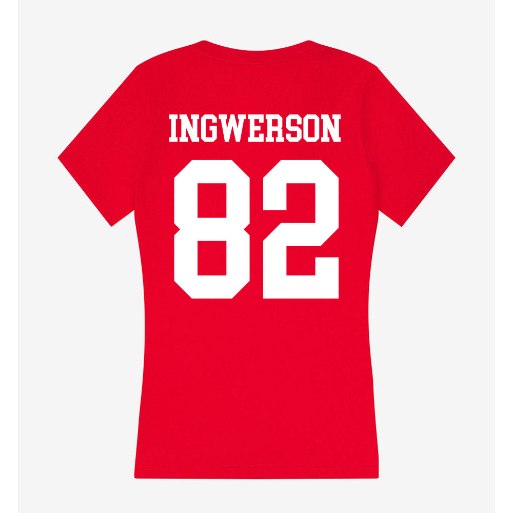Nebraska - NCAA Football : Eric Ingwerson - Classic Shersey Women's V-Neck T-Shirt-1
