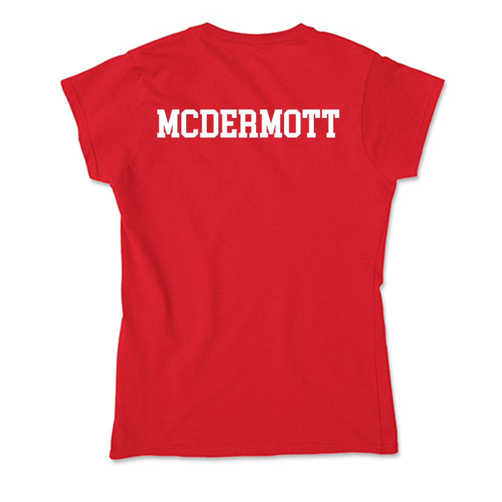 Nebraska - NCAA Men's Golf : Evan McDermott - Soft Style Women’s T-Shirt-1