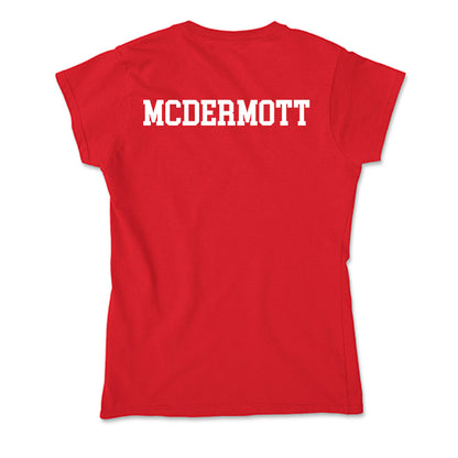 Nebraska - NCAA Men's Golf : Evan McDermott - Soft Style Women’s T-Shirt-1