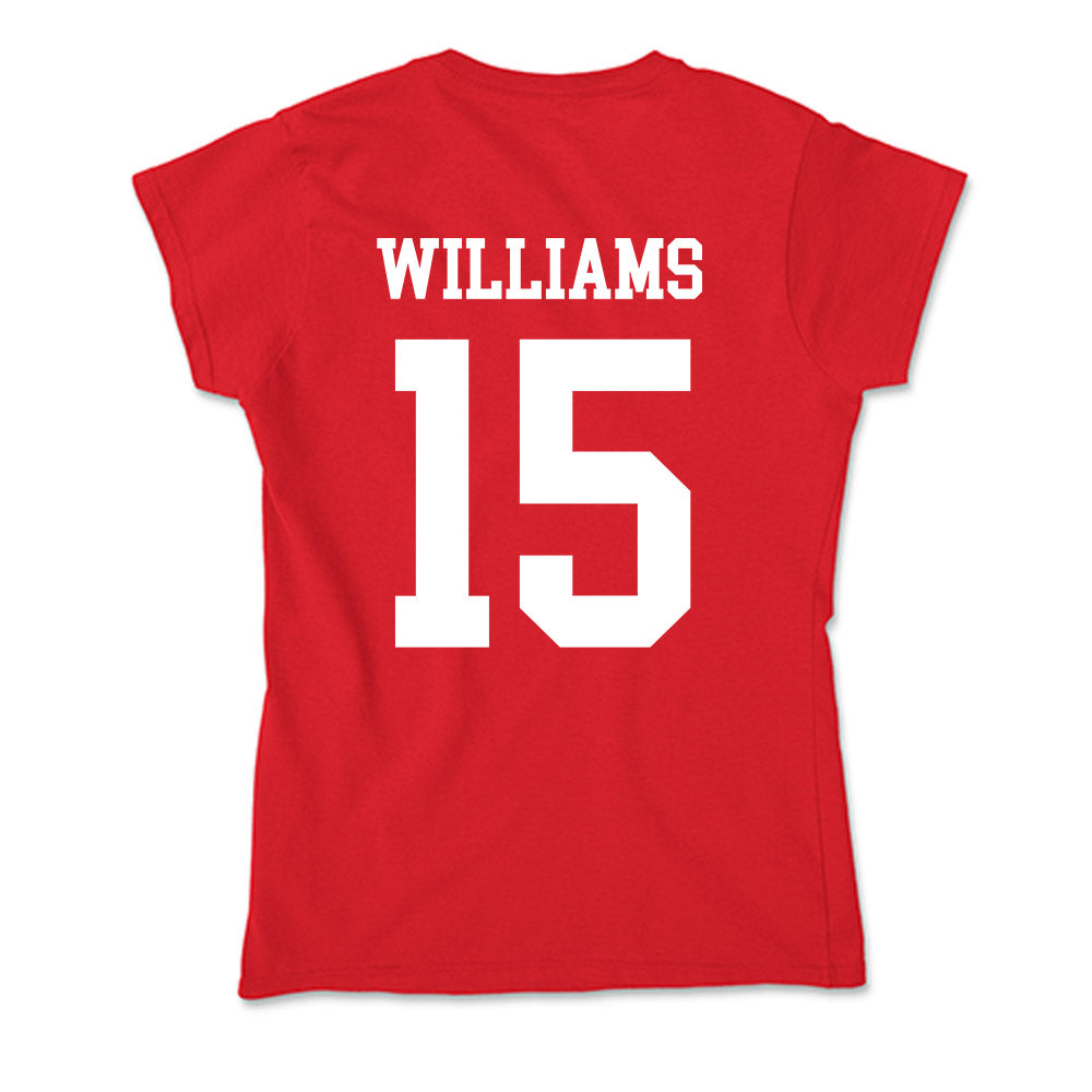 Nebraska - NCAA Softball : Kennadi Williams - Soft Style Women’s T-Shirt-1