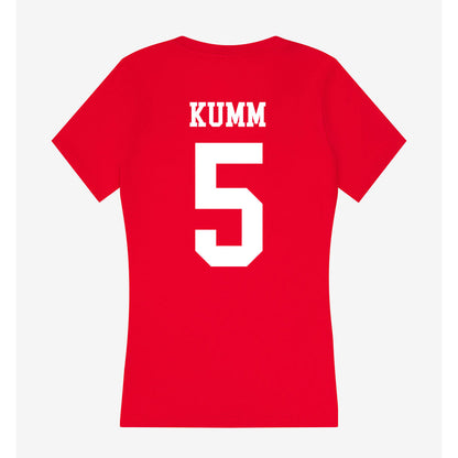 Nebraska - NCAA Football : Taylor Kumm - Women's V-Neck T-Shirt-1