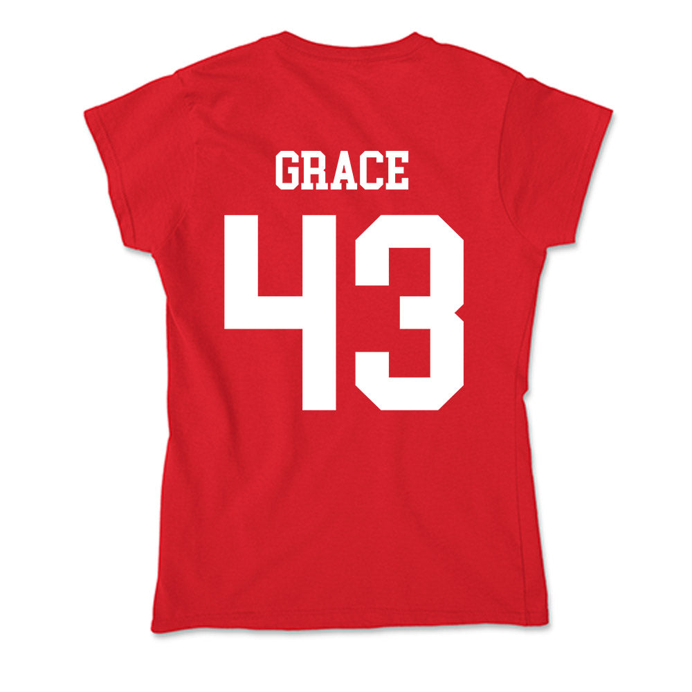 Nebraska - NCAA Baseball : Cooper Grace - Soft Style Women’s T-Shirt-1