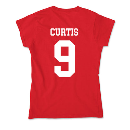 Nebraska - NCAA Men's Basketball : Leo Curtis - Classic Shersey Soft Style Women’s T-Shirt-1