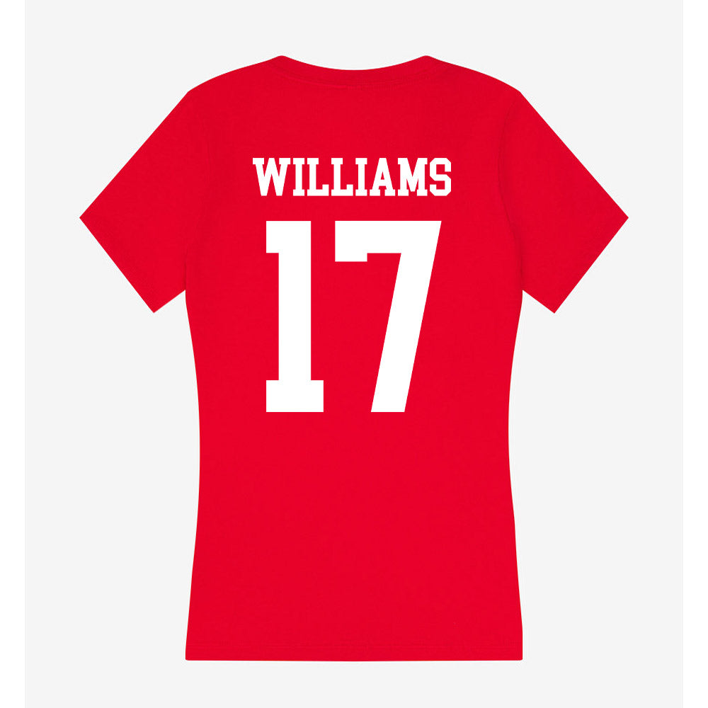 Nebraska - NCAA Women's Volleyball : Keoni Williams - Women's V-Neck T-Shirt-1