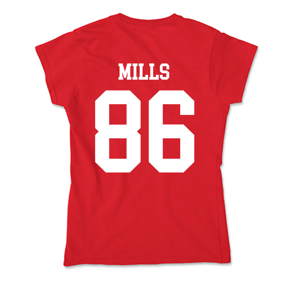 Nebraska - NCAA Football : Cortez Mills - Classic Shersey Soft Style Women’s T-Shirt-1