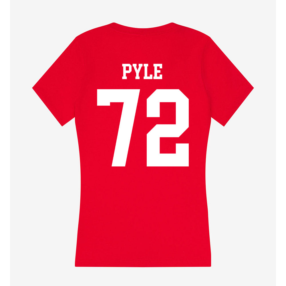 Nebraska - NCAA Football : Gibson Pyle - Classic Shersey Women's V-Neck T-Shirt-1