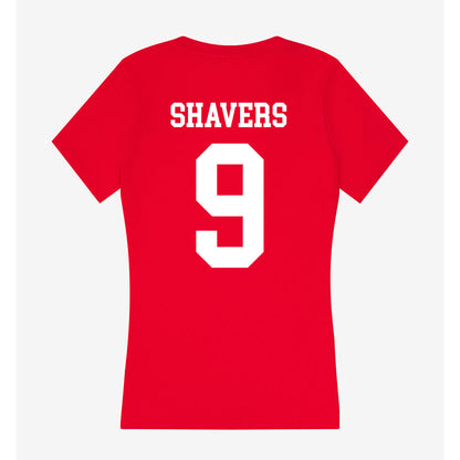 Nebraska - NCAA Football : Vincent Shavers - Classic Shersey Women's V-Neck T-Shirt-1