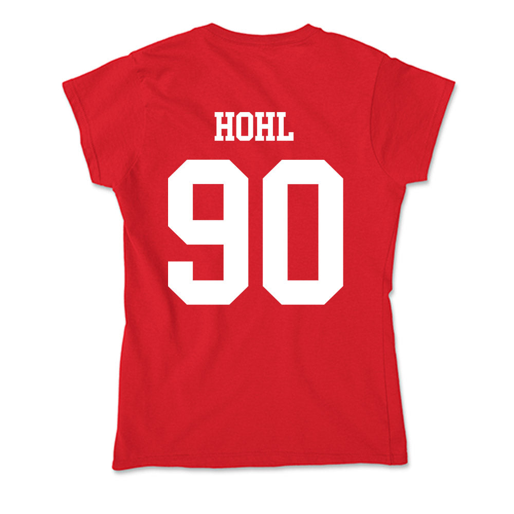 Nebraska - NCAA Football : John Hohl - Soft Style Women’s T-Shirt-1