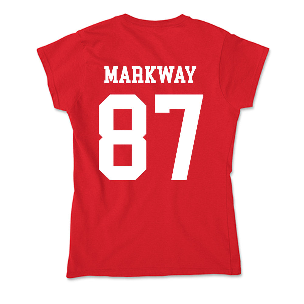 Nebraska - NCAA Football : Mac Markway - Soft Style Women’s T-Shirt-1