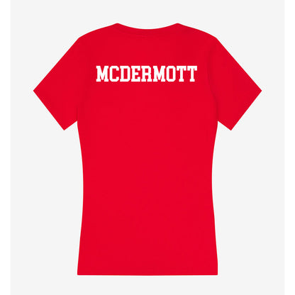 Nebraska - NCAA Men's Golf : Evan McDermott - Women's V-Neck T-Shirt-1