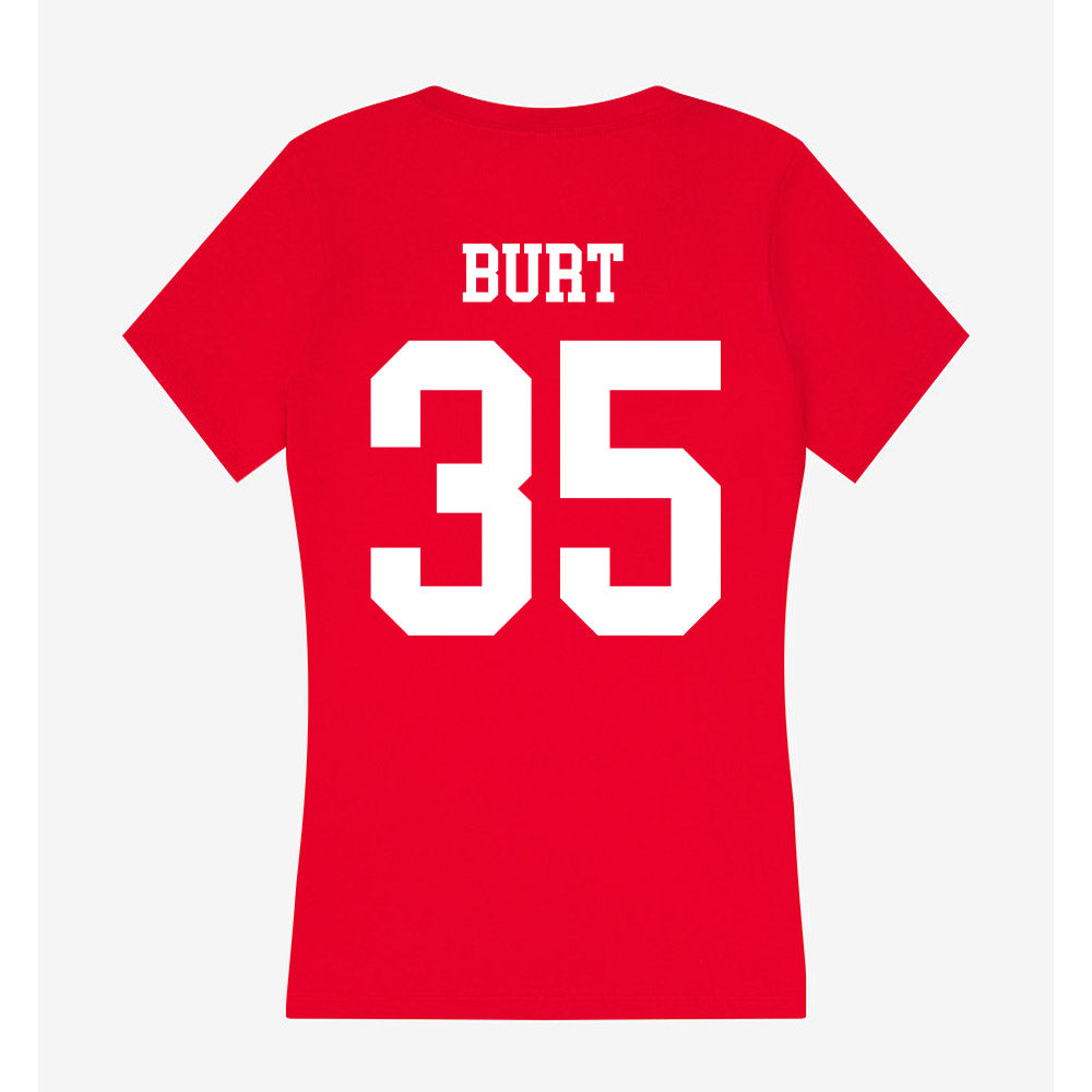 Nebraska - NCAA Men's Basketball : Henry Burt - Classic Shersey Women's V-Neck T-Shirt-1