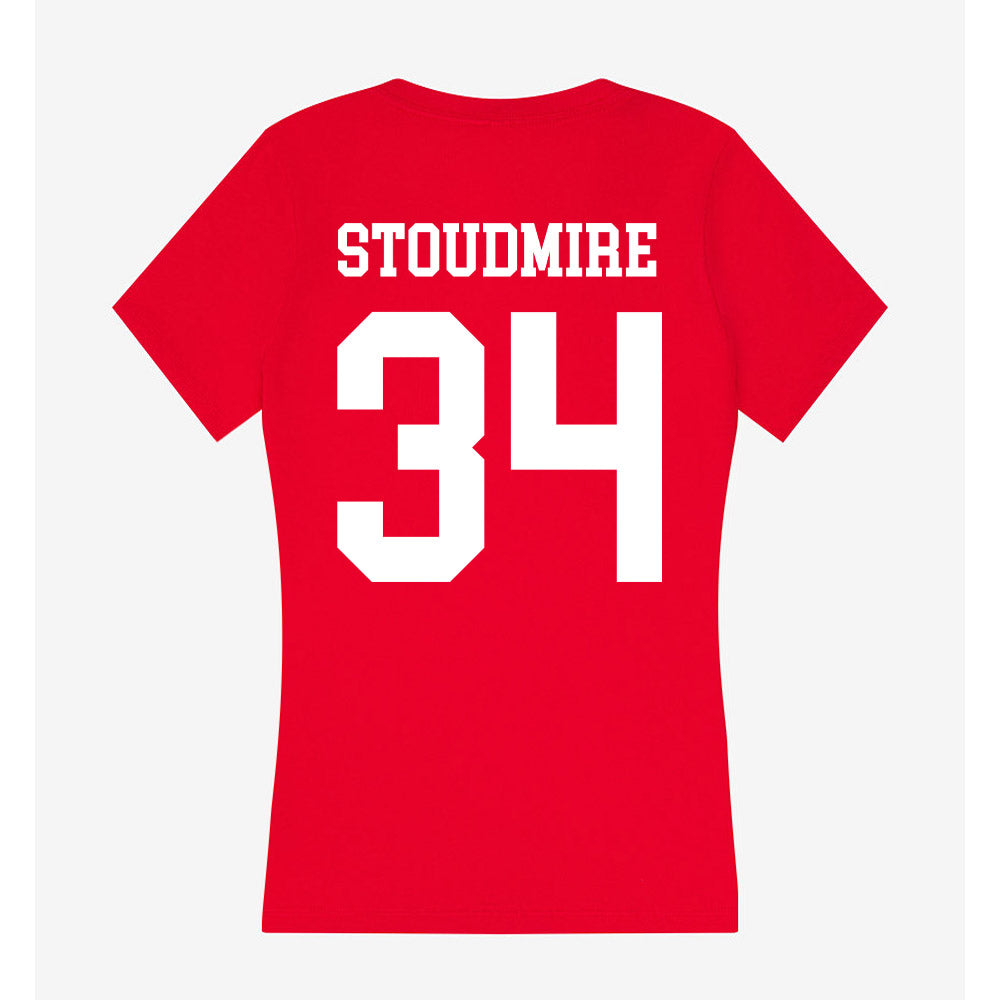 Nebraska - NCAA Football : Owen Stoudmire - Women's V-Neck T-Shirt-1