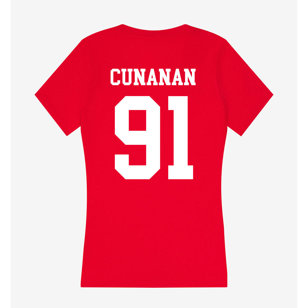 Nebraska - NCAA Football : Kyle Cunanan - Classic Shersey Women's V-Neck T-Shirt-1