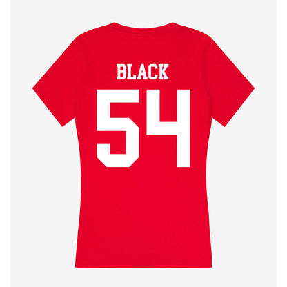 Nebraska - NCAA Football : Brendan Black - Women's V-Neck T-Shirt-1