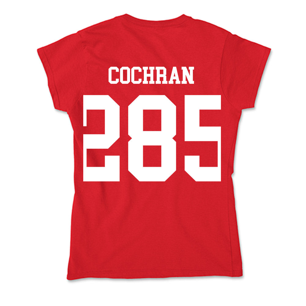Nebraska - NCAA Wrestling : Lucas Cochran - Soft Style Women’s T-Shirt-1