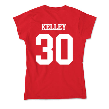 Nebraska - NCAA Baseball : Carter Kelley - Soft Style Women’s T-Shirt-1