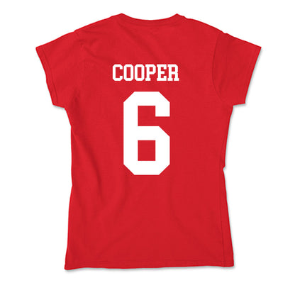 Nebraska - NCAA Men's Basketball : Will Cooper - Soft Style Women’s T-Shirt-1
