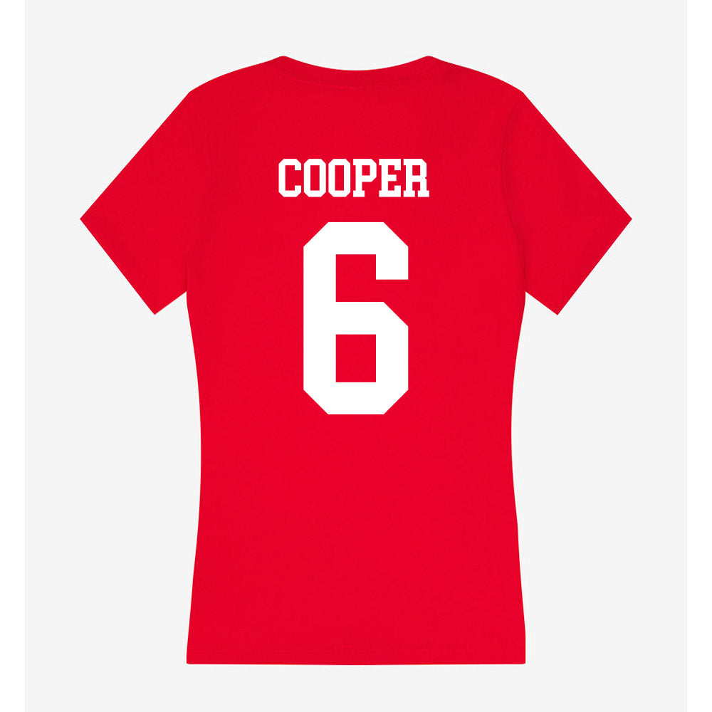 Nebraska - NCAA Men's Basketball : Will Cooper - Classic Shersey Women's V-Neck T-Shirt-1