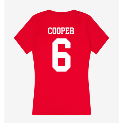Nebraska - NCAA Men's Basketball : Will Cooper - Classic Shersey Women's V-Neck T-Shirt-1