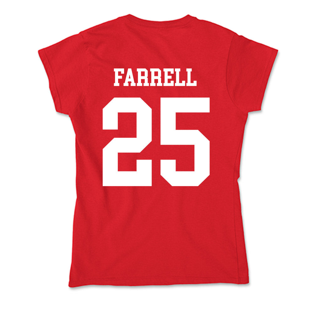 Nebraska - NCAA Softball : Jesse Farrell - Soft Style Women’s T-Shirt-1