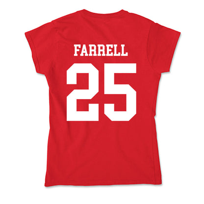 Nebraska - NCAA Softball : Jesse Farrell - Soft Style Women’s T-Shirt-1