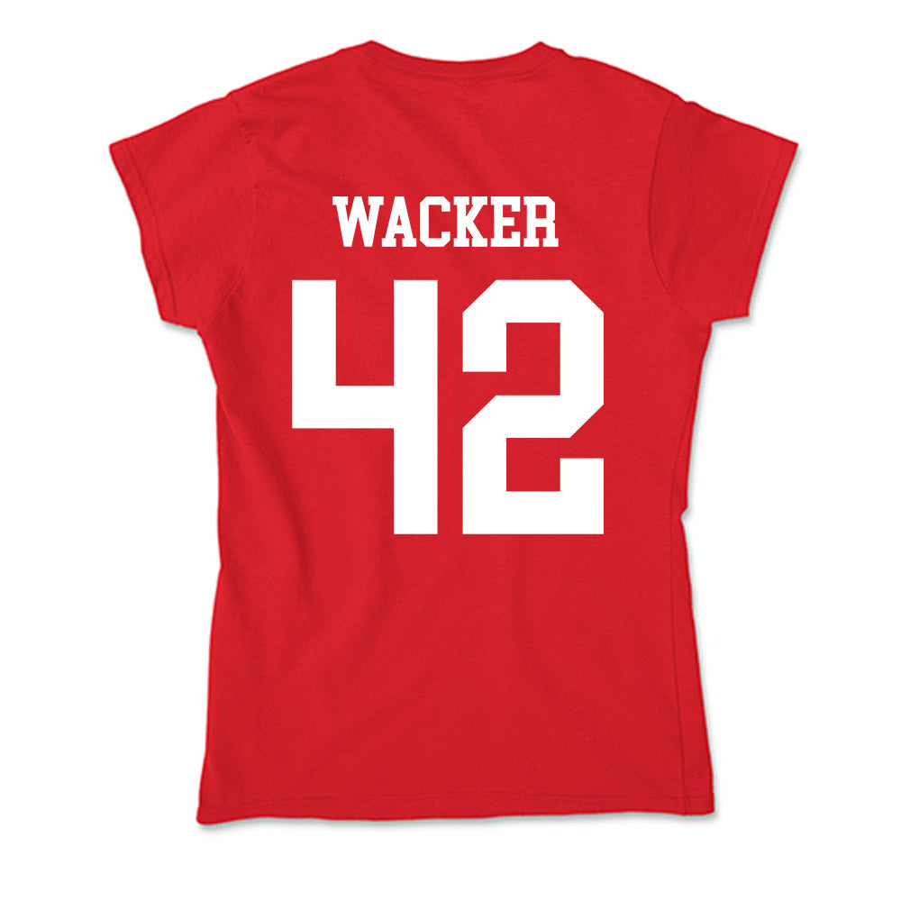 Nebraska - NCAA Football : Derek Wacker - Soft Style Women’s T-Shirt-1
