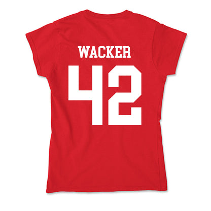 Nebraska - NCAA Football : Derek Wacker - Soft Style Women’s T-Shirt-1
