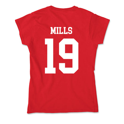 Nebraska - NCAA Football : Cortez Mills - Classic Shersey Soft Style Women’s T-Shirt-1