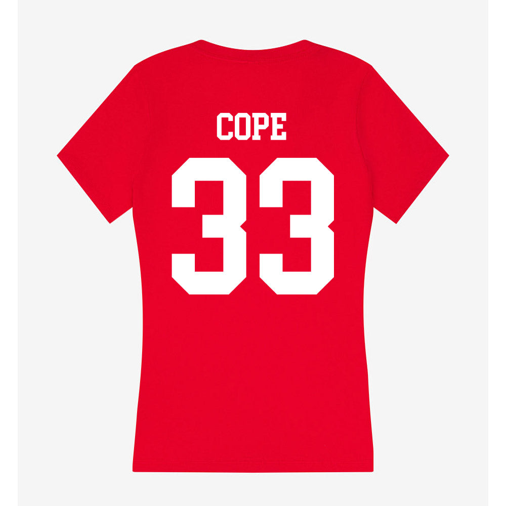Nebraska - NCAA Softball : Emmerson Cope - Women's V-Neck T-Shirt-1