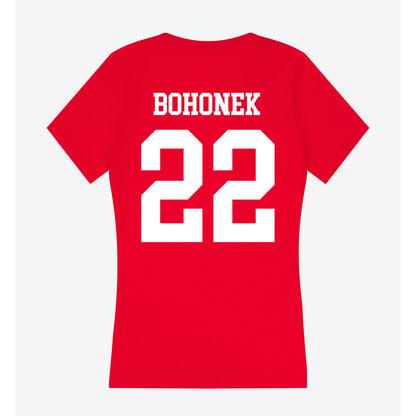 Nebraska - NCAA Women's Soccer : Carson Bohonek - Women's V-Neck T-Shirt-1
