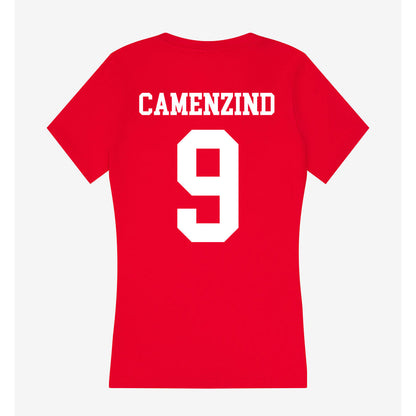 Nebraska - NCAA Softball : Hannah Camenzind - Women's V-Neck T-Shirt-1