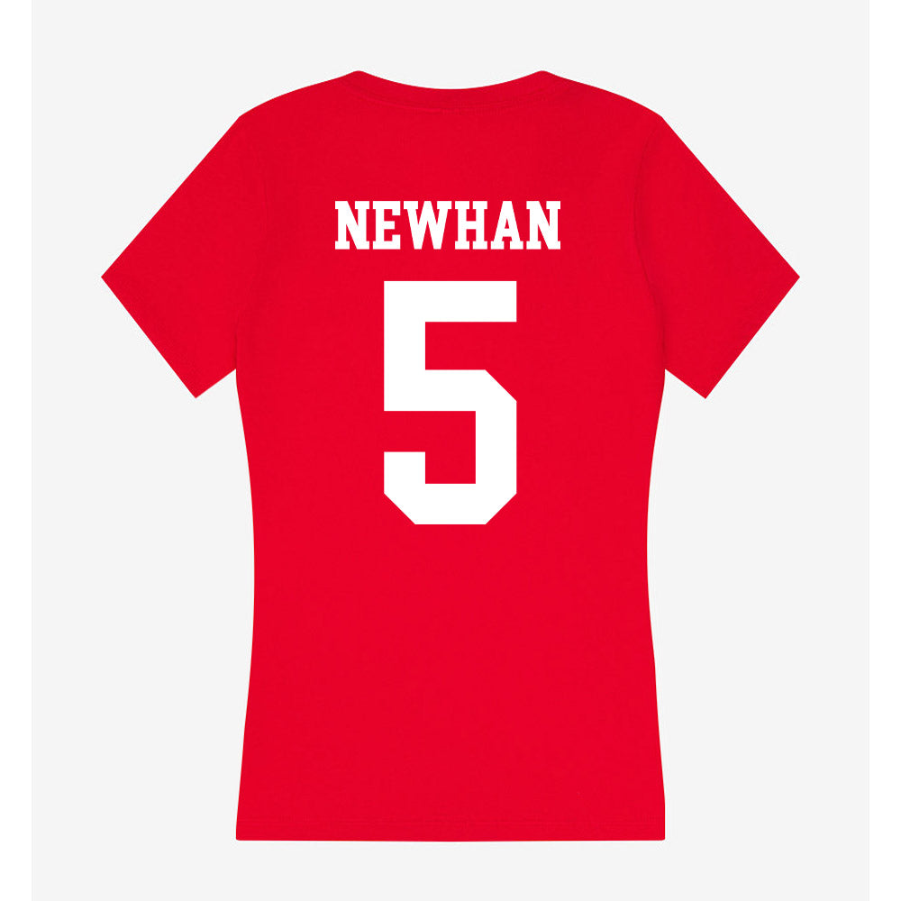 Nebraska - NCAA Baseball : Nico Newhan - Women's V-Neck T-Shirt-1