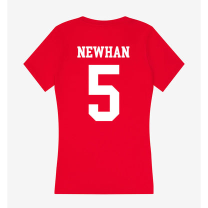 Nebraska - NCAA Baseball : Nico Newhan - Women's V-Neck T-Shirt-1