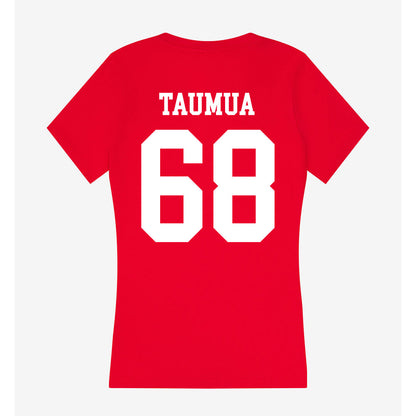 Nebraska - NCAA Football : Preston Taumua - Women's V-Neck T-Shirt-1