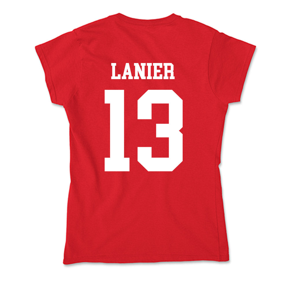 Nebraska - NCAA Men's Basketball : Jacob Lanier - Soft Style Women’s T-Shirt-1