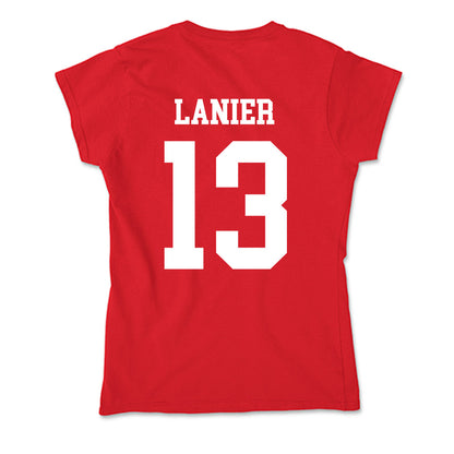 Nebraska - NCAA Men's Basketball : Jacob Lanier - Soft Style Women’s T-Shirt-1