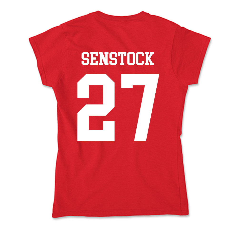 Nebraska - NCAA Baseball : Joey Senstock - Soft Style Women’s T-Shirt-1
