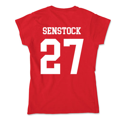 Nebraska - NCAA Baseball : Joey Senstock - Soft Style Women’s T-Shirt-1