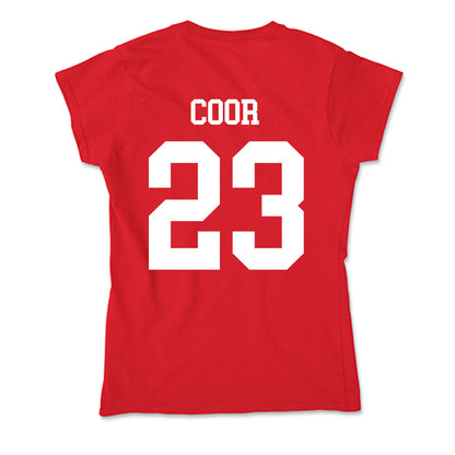 Nebraska - NCAA Softball : Hannah Coor - Soft Style Women’s T-Shirt-1