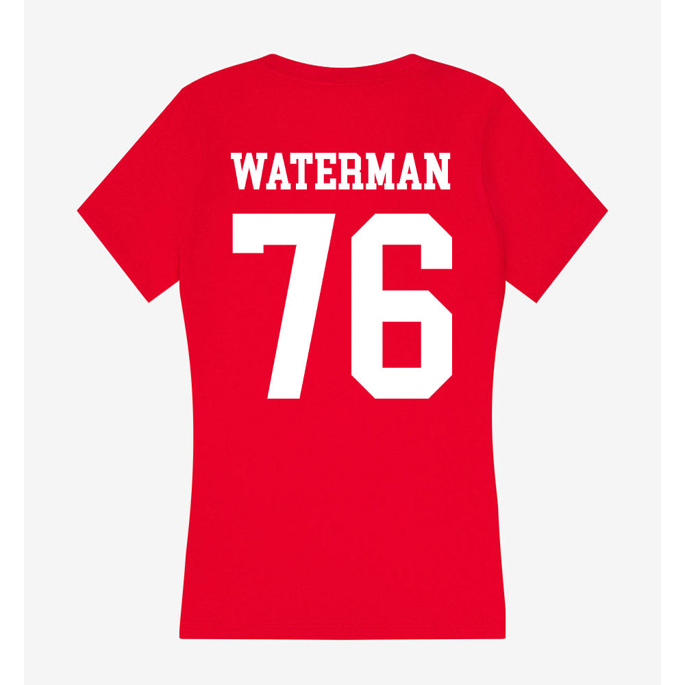Nebraska - NCAA Football : Rex Waterman - Women's V-Neck T-Shirt-1