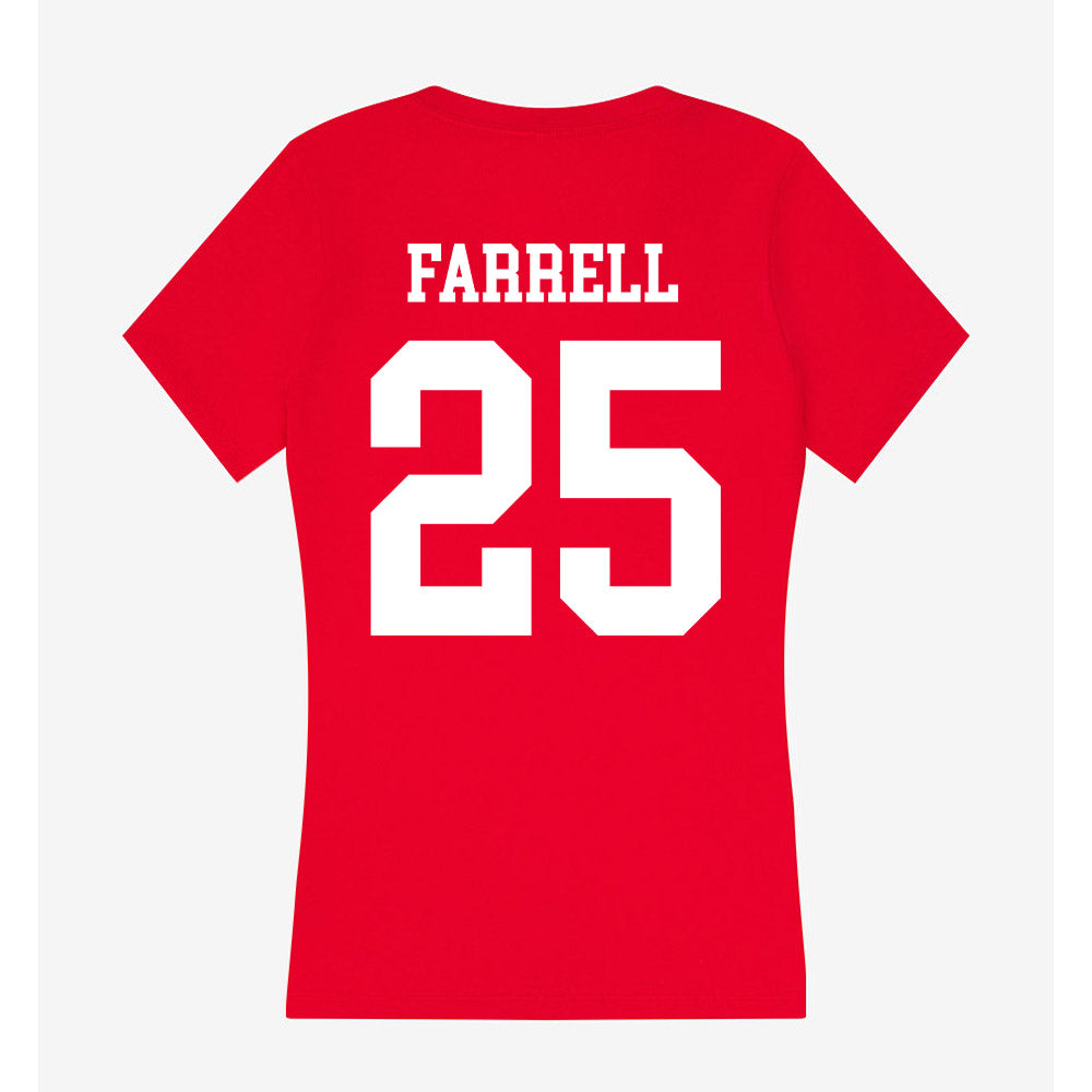 Nebraska - NCAA Softball : Jesse Farrell - Women's V-Neck T-Shirt-1