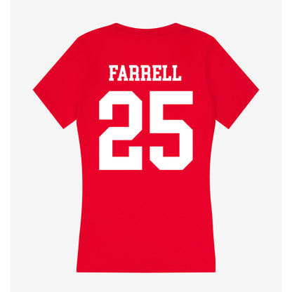Nebraska - NCAA Softball : Jesse Farrell - Women's V-Neck T-Shirt-1